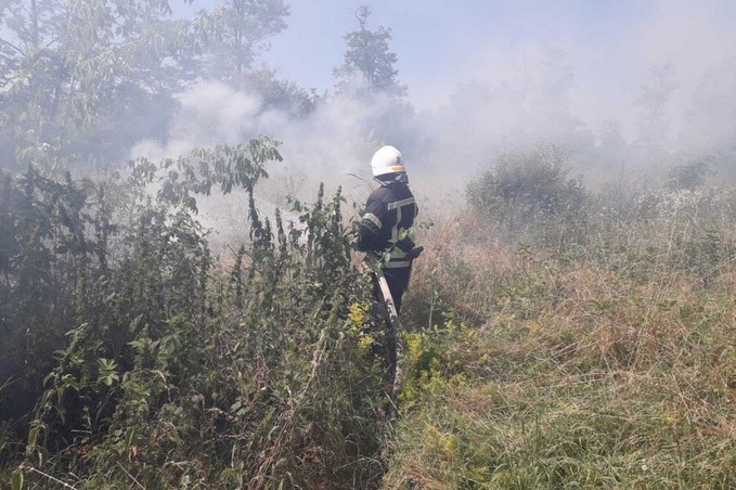 За минулу добу рятувальники області 5 разів гасили пожежі сухої трави