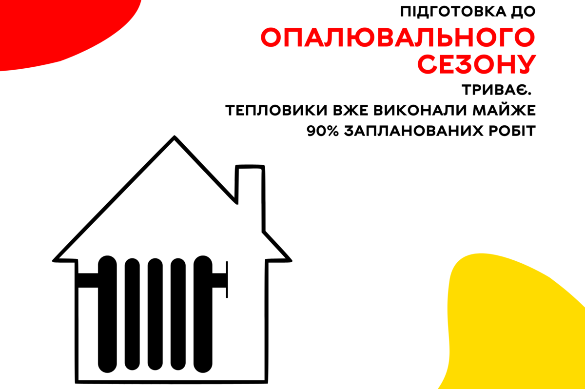 Підготовка до опалювального сезону триває: вже виконали маже 90% запланованих робіт