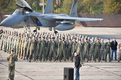 У Вінницькій  та сусідній Хмельницькій областях сьогодні стартували масштабні  міжнародні авіанавчання 