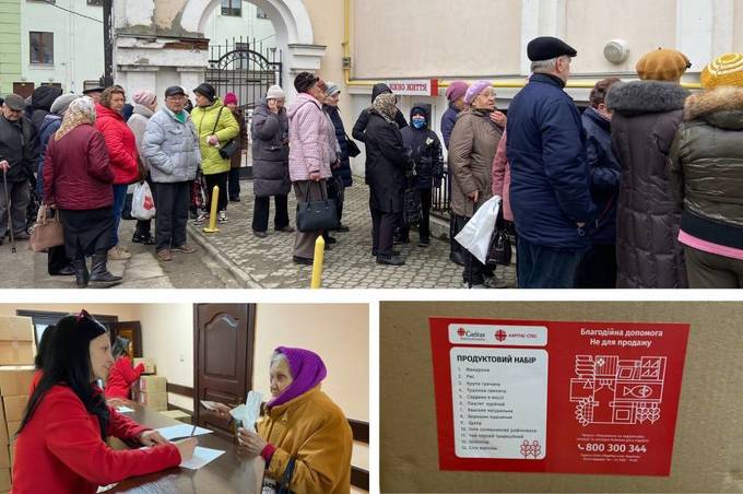 У Вінниці підопічні міського Терцентру, віком старше 70 років, отримали продуктові набори