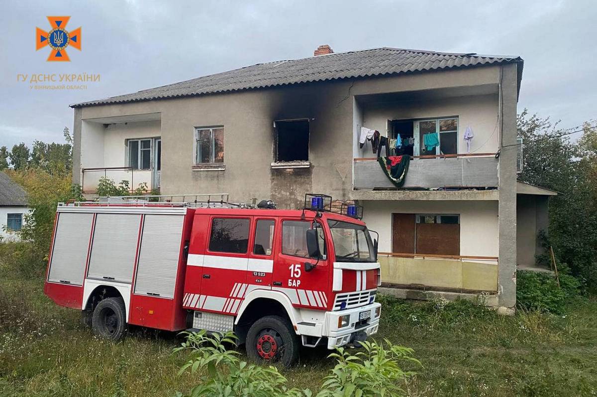 На Вінниччині під час пожежі загинуло двоє дітей, ще троє вдалося врятувати