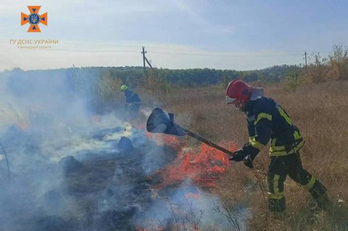 На території Вінницької області за добу спалахнуло 29 пожеж