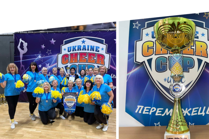 Команда "Golden age 60+" Вінницького Терцентру виборола золото на Кубку України 2023 з чирлідингу