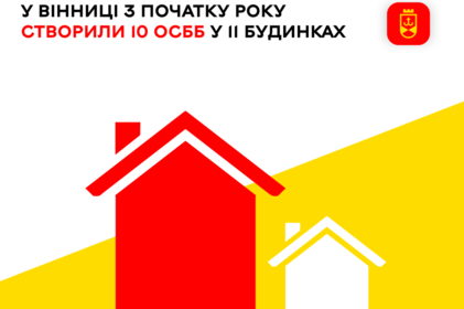 Майже у половині багатоквартирних будинках Вінниці вже створено ОСББ