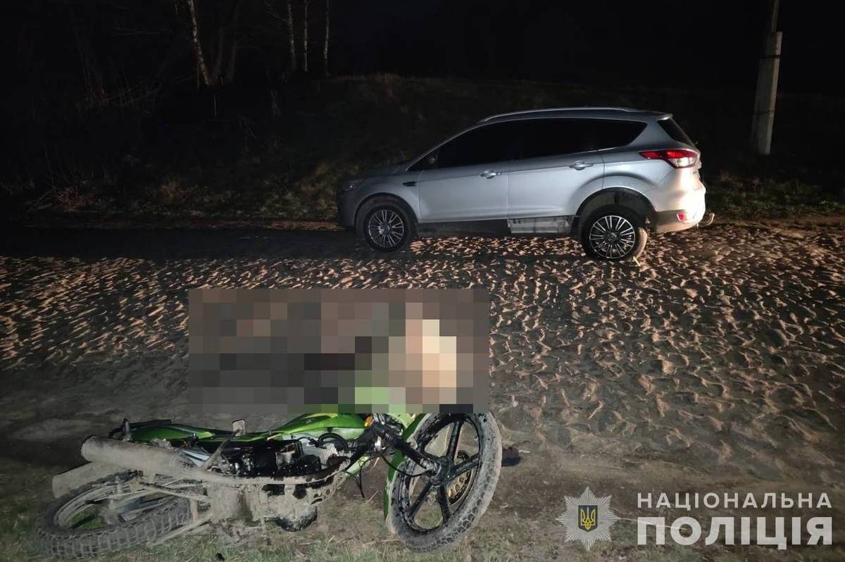 На Вінниччині внаслідок ДТП загинув мотоцикліст: що відомо