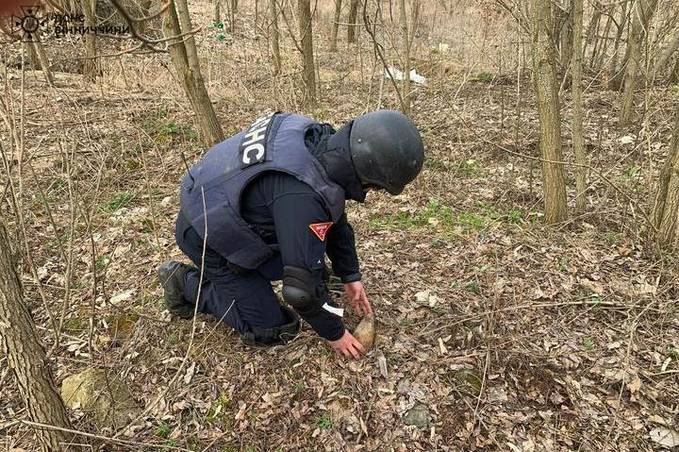 В лісах Вінниччини виявили мінометну міну часів Другої світової війни