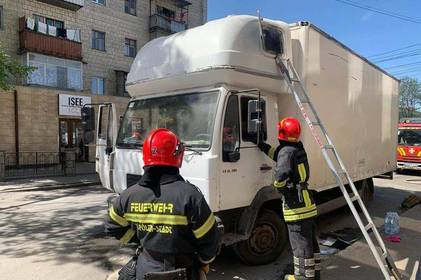 У Вінниці загорілась вантажівка: що стало причиною пожежі