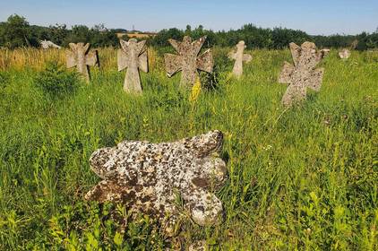 На Вінниччині виявили унікальну знахідку – старовинний цвинтар із кам'яними хрестами (ФОТО)