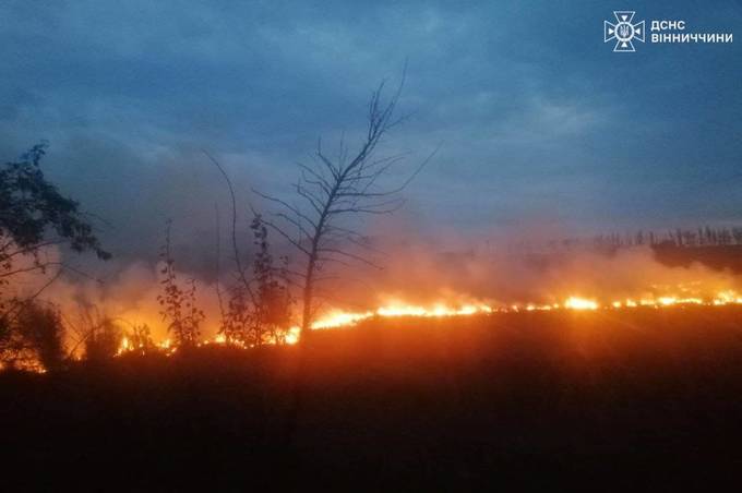 На Вінниччині через недбале поводження з вогнем за день згоріло понад 14 гектарів землі