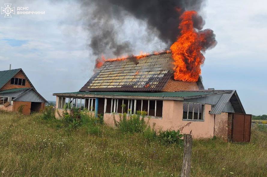 За минулу добу рятувальники Вінниччини ліквідували 7 пожеж