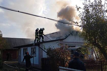 У Немирівській громаді загорівся дах приватного будинку