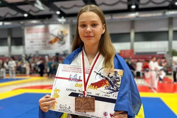 Вінничанка Катерина Біліченко виборола бронзу на чемпіонаті Європи з кіокушинкай карате