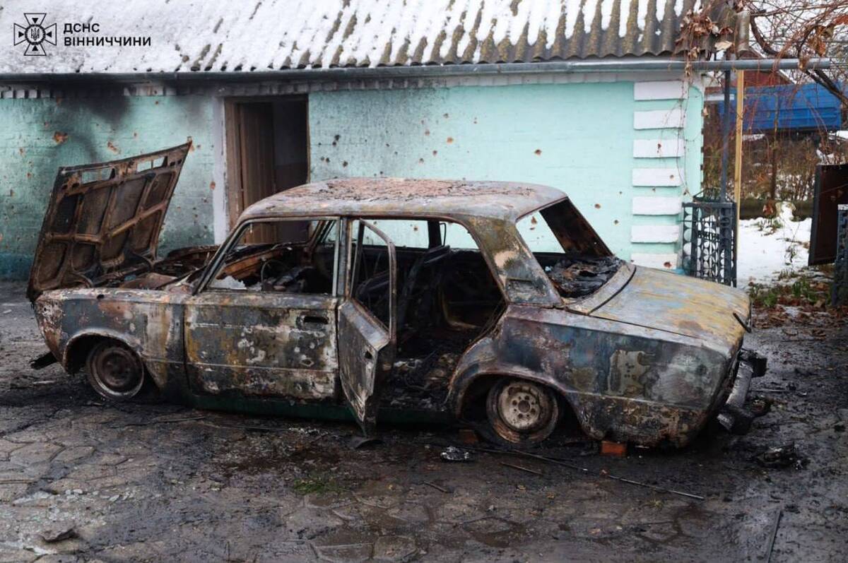 Згоріло вщент: з'явилися перші фото з місця влучання збитих на Вінниччині ракет