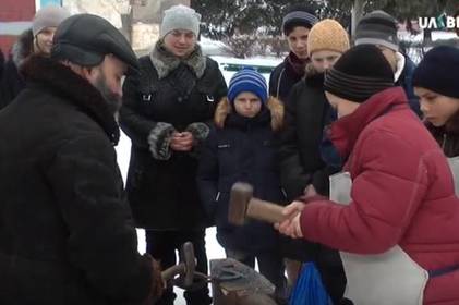 Для вихованців інтернату провели майстер-клас із ковальства