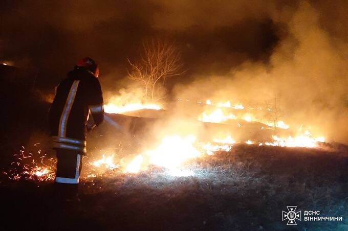 Масштабні займання на Вінниччині: за добу ДСНС ліквідувала 37 пожеж