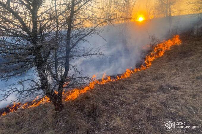 В області не вщухають пожежі: минулої доби горіло в усіх районах Вінниччини