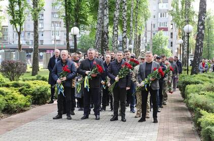 У День пам'яті та перемоги над нацизмом у Вінниці вшанували пам'ять героїв Другої світової війни