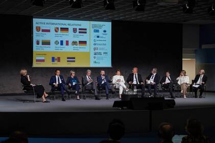 Сергій Моргунов представив досвід міста на конференції з відновлення України Сергій Моргунов представив досвід міста на конференції з відновлення України