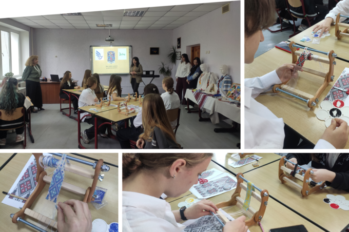 У Вінницькому ліцеї учні відроджують традиційне українське бісероплетіння: подробиці