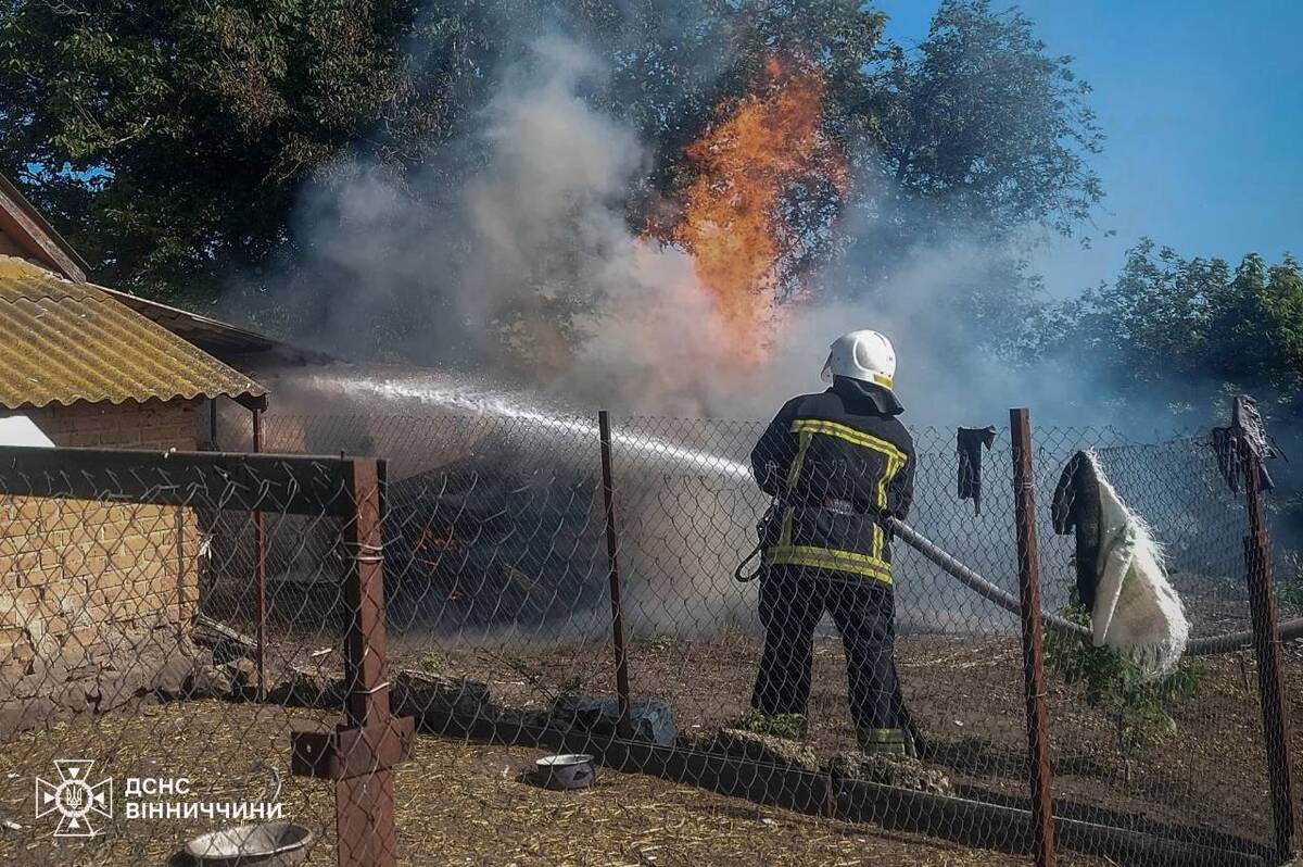 Минулої доби рятувальники Вінниччини ліквідували дев'ять пожеж (ФОТО)