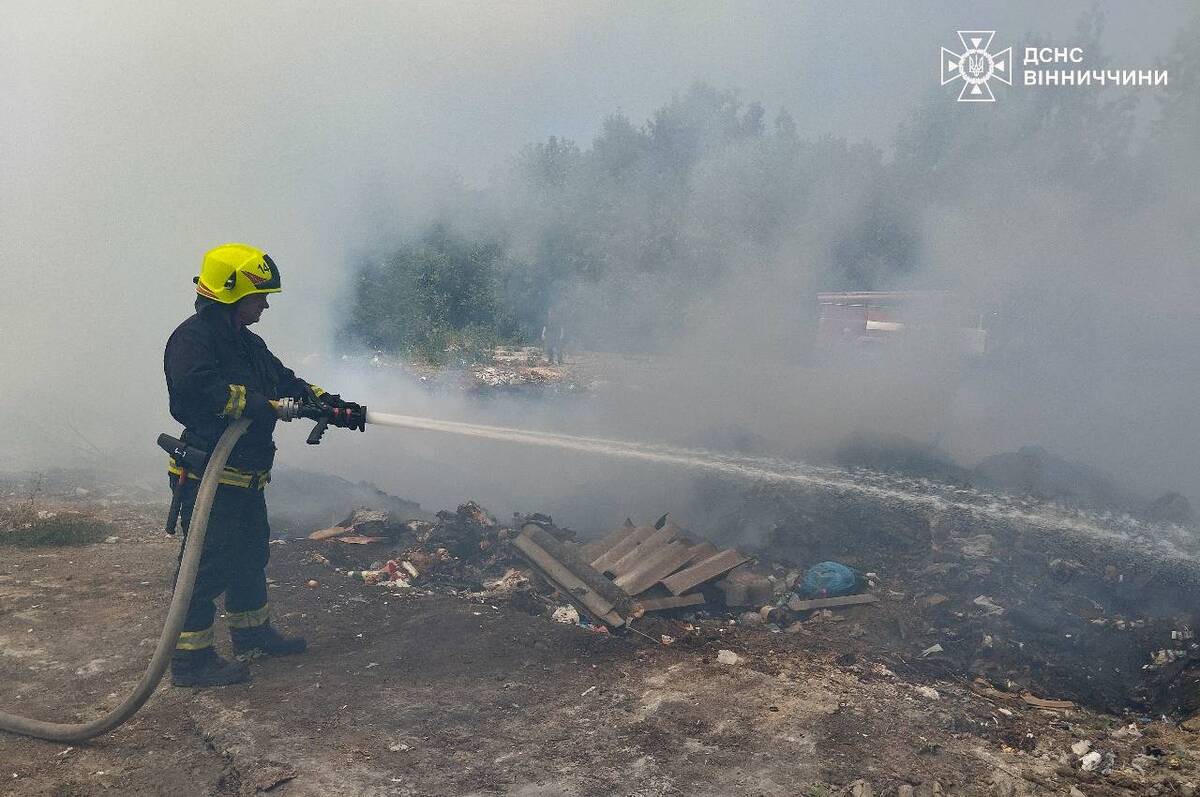 Кількість пожеж на Вінниччині зростає: горить трава й сміття по всій області