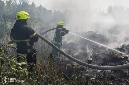 Вінниччина палає: за добу ліквідовано 13 пожеж сухої трави та сміття