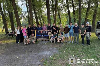 У Хмільнику поліцейські та капелани організували риболовлю для ветеранів