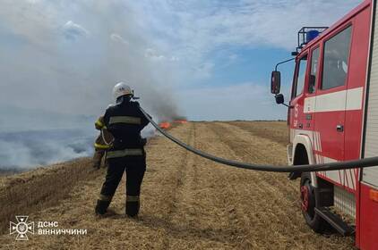 Сухостій палав у трьох районах Вінниччини