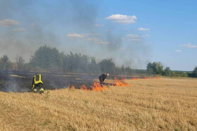 У Джуринській громаді вогонь знищив десятки гектарів стерні: винних шукають