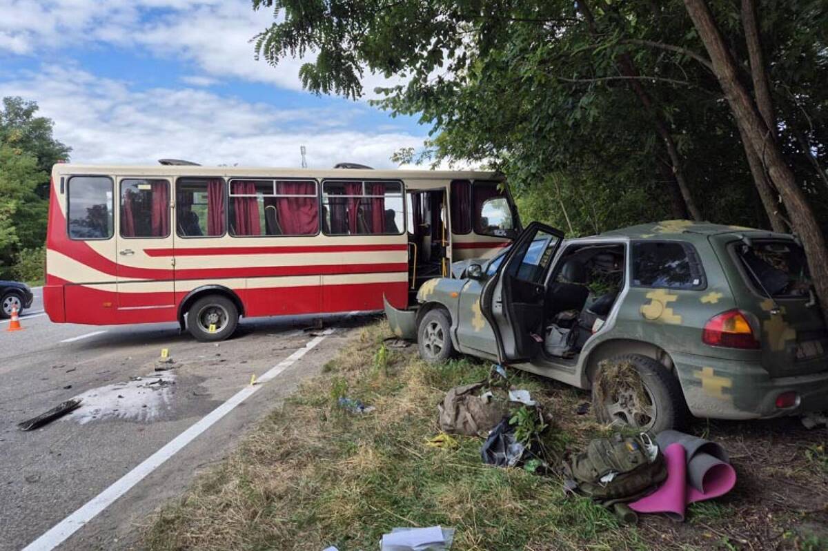 У Бердичівському районі автобус із Вінниці потрапив у ДТП: постраждали дев’ятеро людей