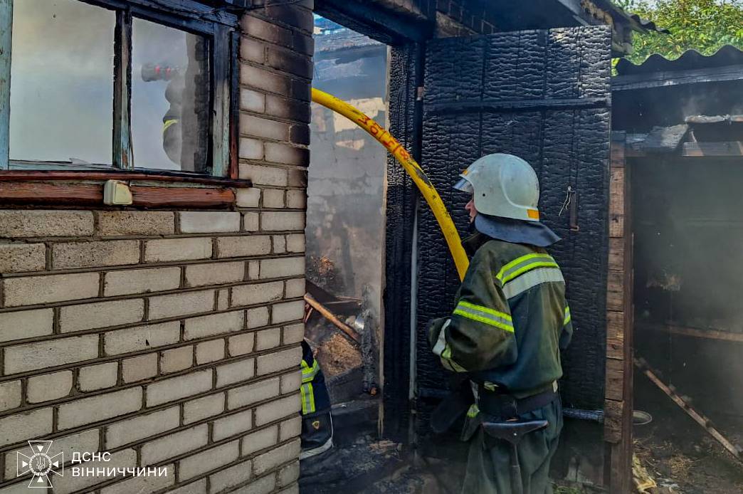 Пожежа на Вінниччині: у Кальнику постраждав 48-річний чоловік