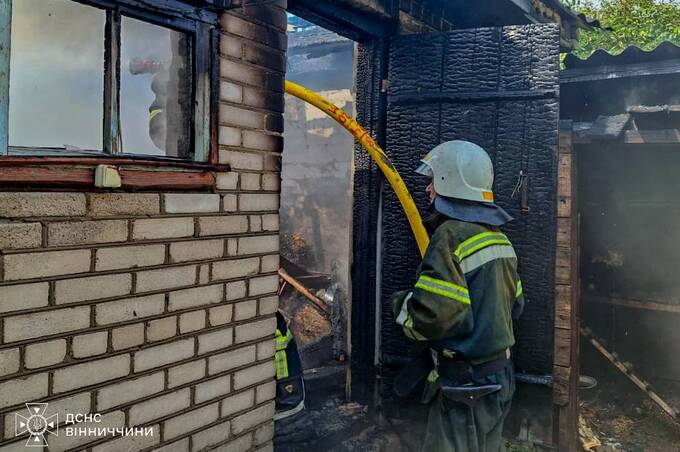 Пожежа на Вінниччині: у Кальнику постраждав 48-річний чоловік