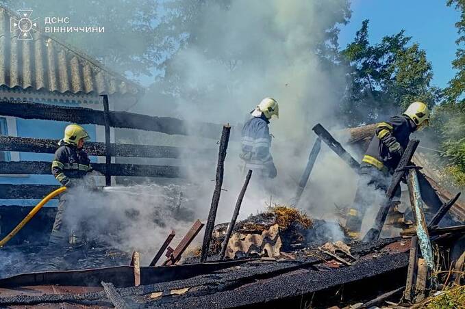 П’ятирічний хлопчик спричинив пожежу в селі на Вінниччині