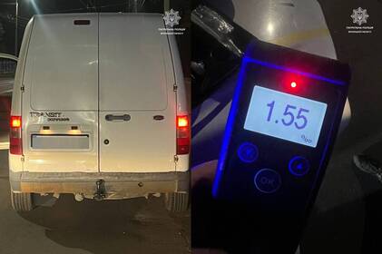 У Вінниці зупинили водія з 1,55 проміле алкоголю в крові