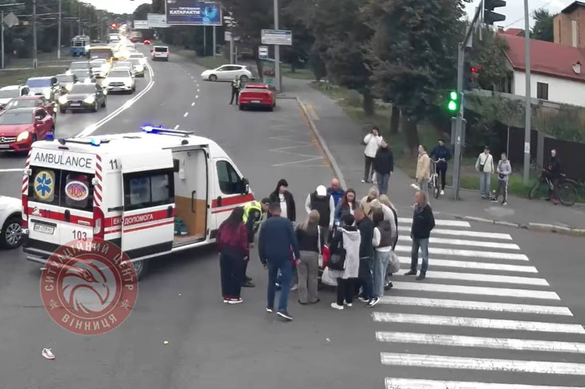 Жахливе ДТП у Вінниці: на Хмельницькому шосе збили дівчинку (відео)
