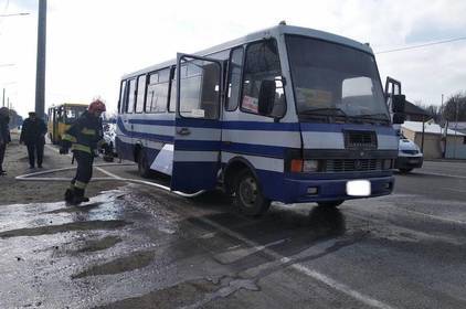 В Калинівці горів пасажирський автобус