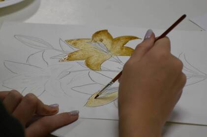 Діти військових малювали кавою на артпрактикумі у Вінниці: як це було