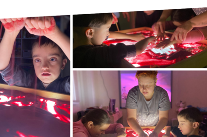 «Магія піску»: у Вінниці діти з інвалідністю створюють малюнки з піску у центрі «Гармонія»