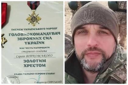 Солдат із Вінниччини Сергій Вітковський відзначений за мужність і відвагу державними нагородами