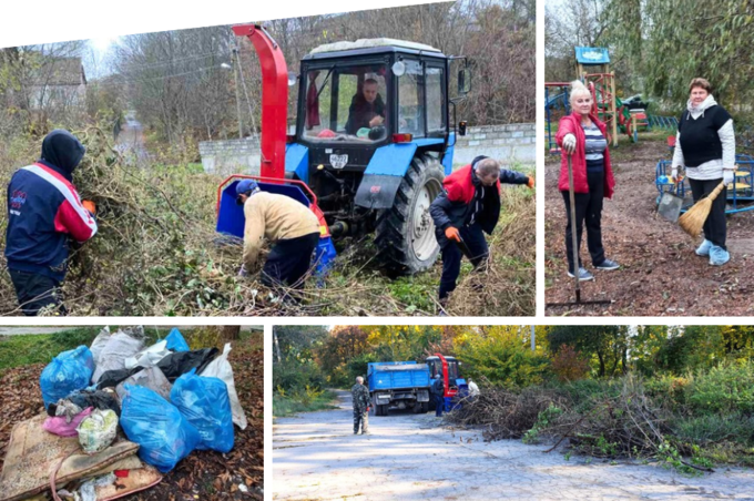 У Вінниці триває осіння толока: вінничани прибирають парки, сквери та лісосмуги перед зимою