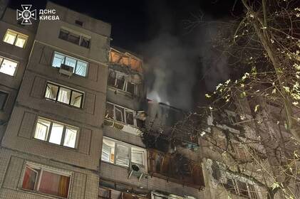 Нічний удар по Києву: пожежі, руйнування і десятки постраждалих після атаки рф