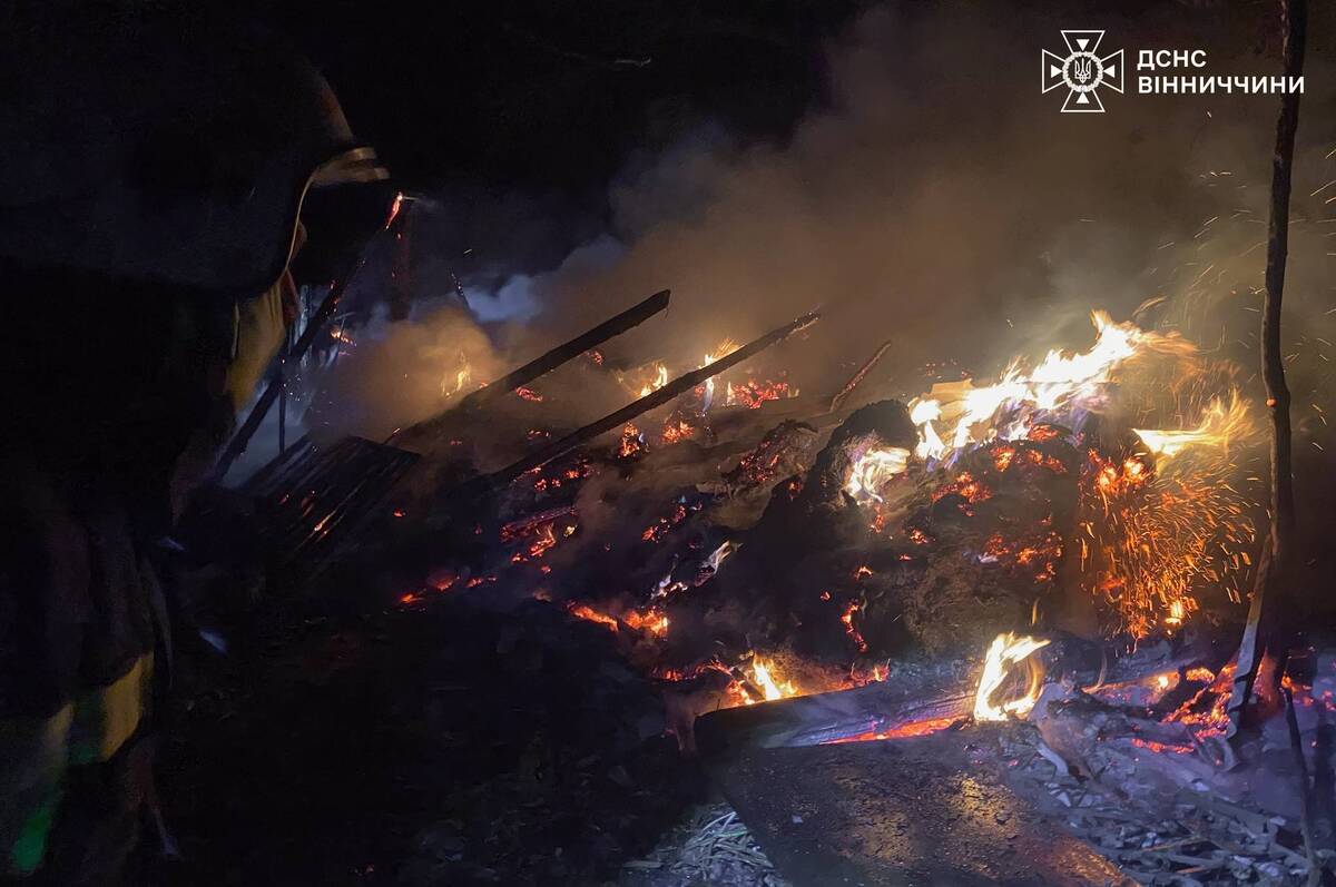 Рятувальники ліквідували чотири пожежі на Вінниччині