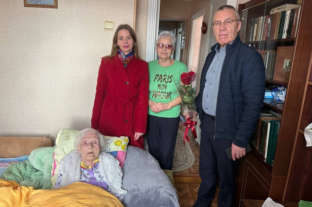 У Тульчині привітали жительку громади з 105-річчям