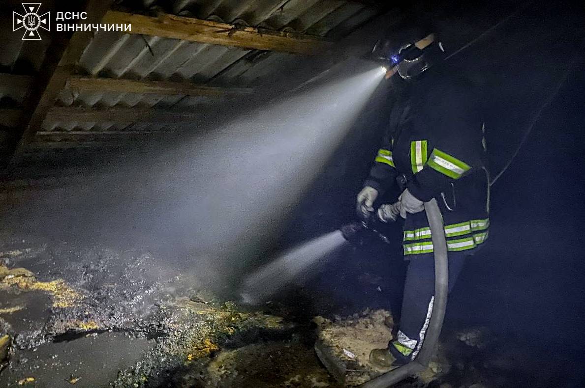 Минулої доби на Вінниччині ліквідували три загоряння у будинках