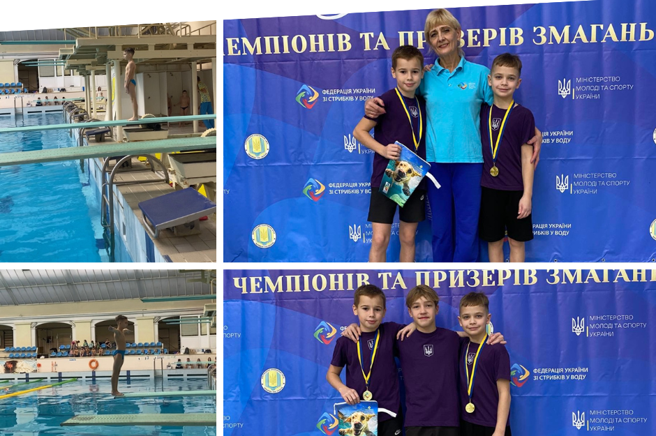 Вінницькі спортсмени вибороли медалі на чемпіонаті України зі стрибків у воду
