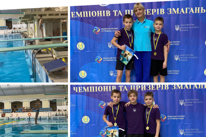 Вінницькі спортсмени вибороли медалі на чемпіонаті України зі стрибків у воду