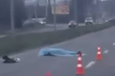 Сьогодні зранку на Барському шосе легковик насмерть збив чоловіка на переході (відео)