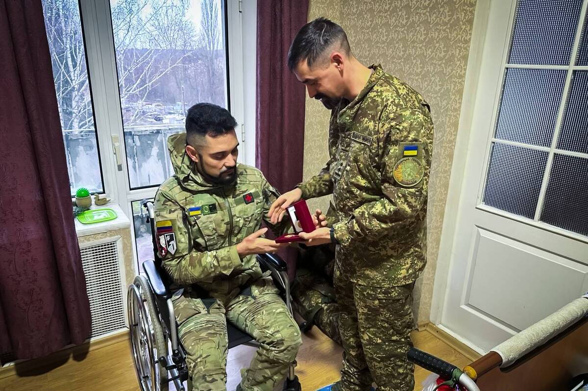 Поранених бійців «Червоної Калини» привітали з Різдвом