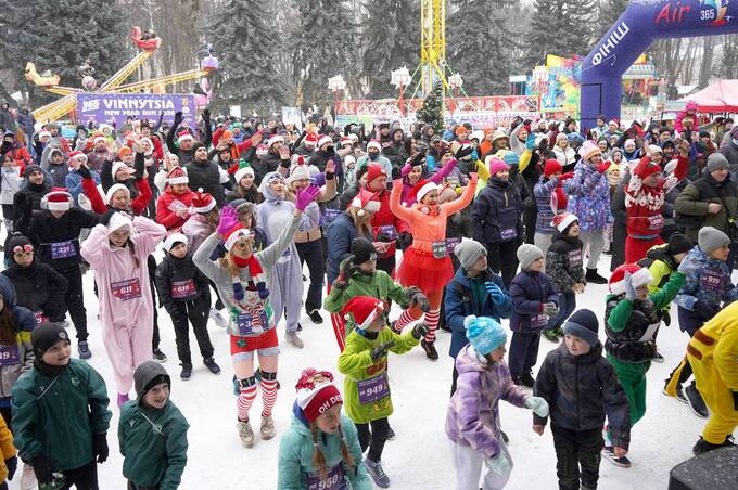 У Вінниці новий рік розпочали з бігу: у місті відбувся Vinnytsia New Year Run 2026