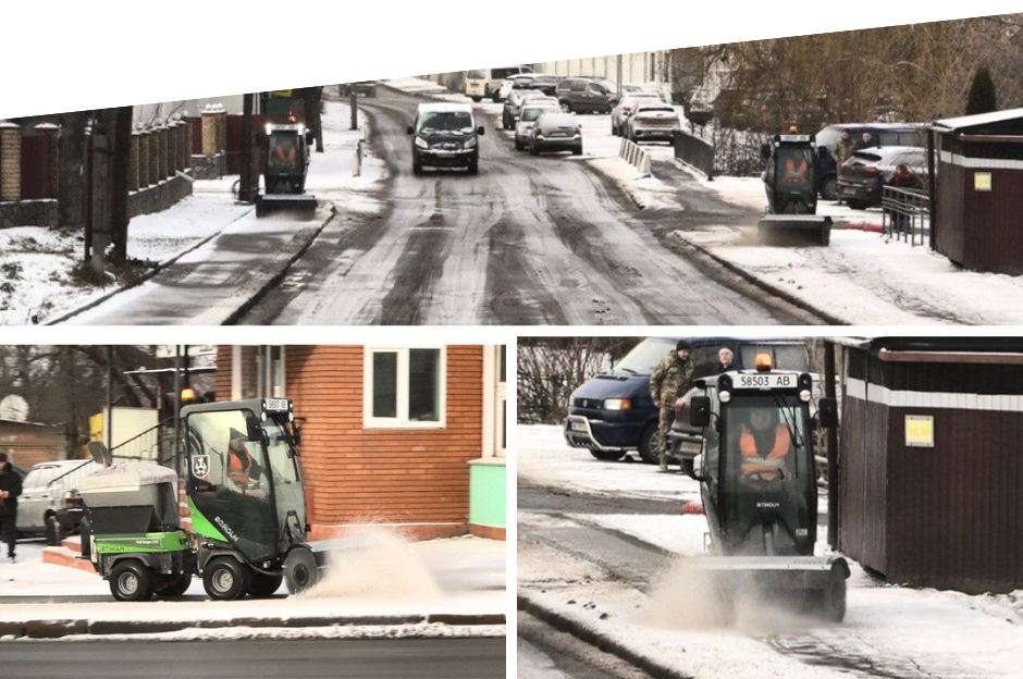 Більше 30 одиниць спецтехніки прибирають Вінницю від снігу